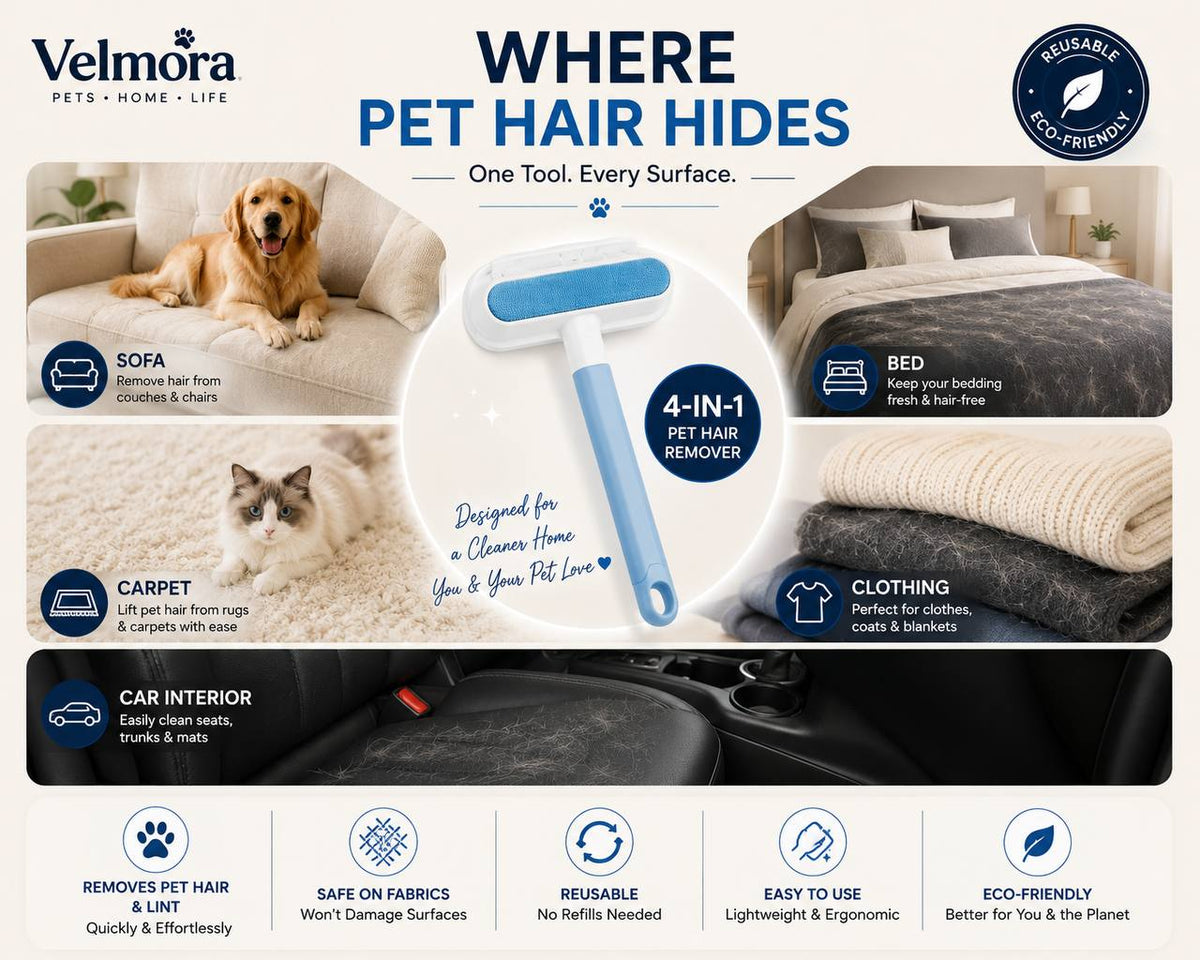 Velmora 4-in-1 Pet Hair Remover™