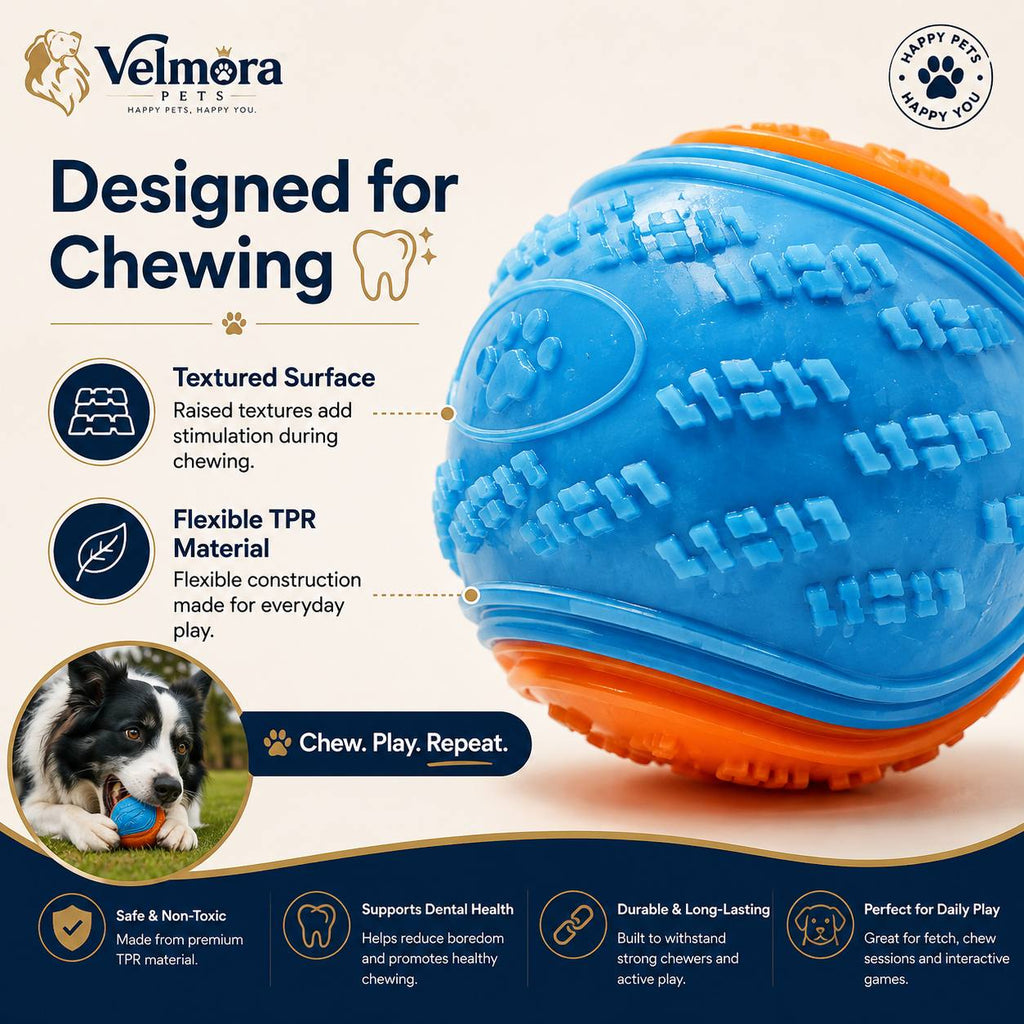 Velmora Interactive Squeaky Ball™