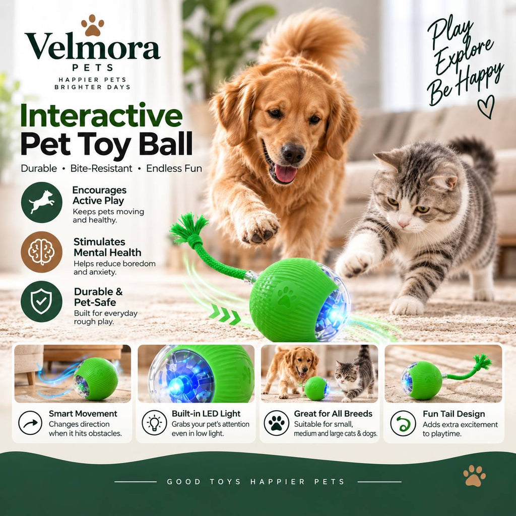 Velmora Smart Interactive Rolling Ball™