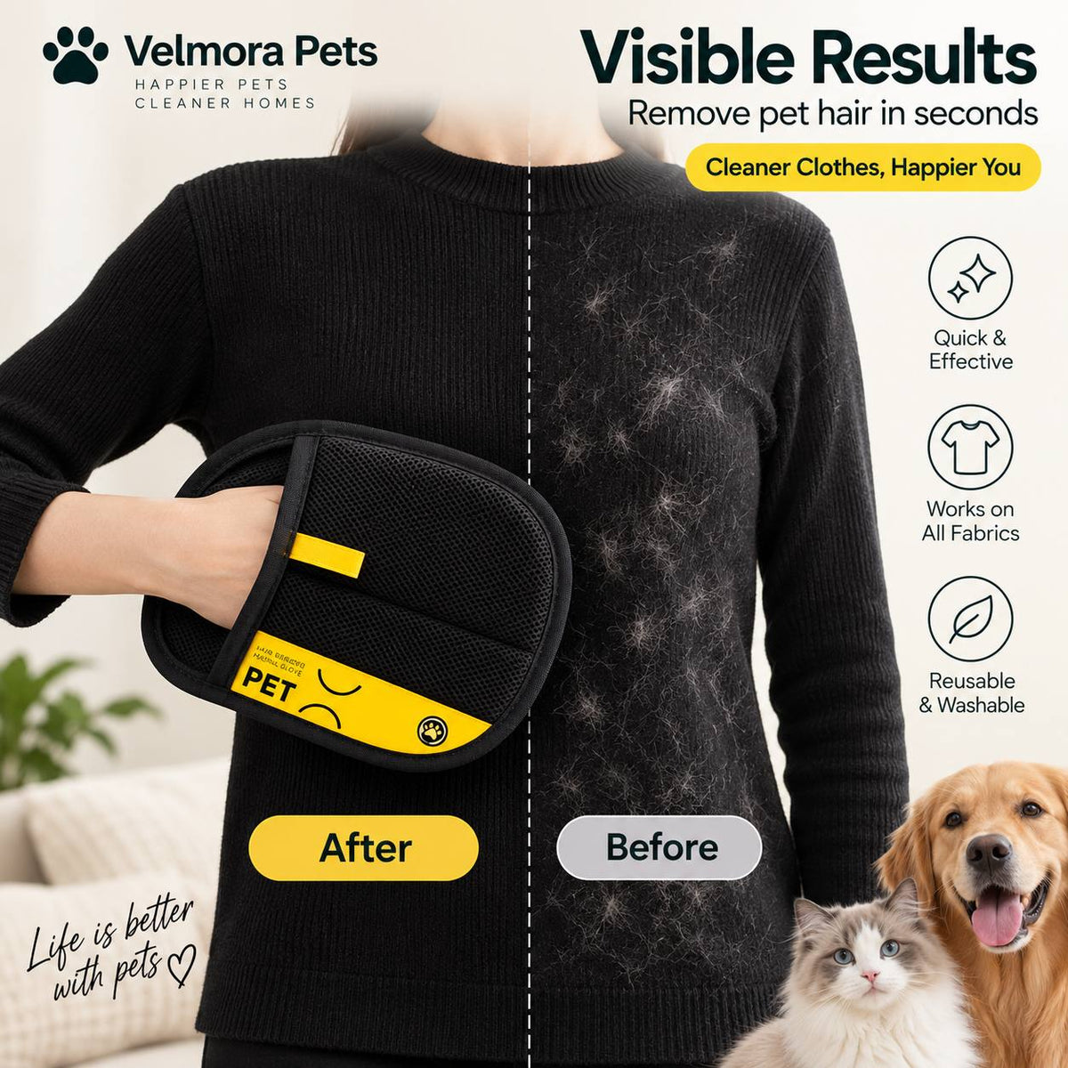 Velmora 2-in-1 Pet Hair Remover™