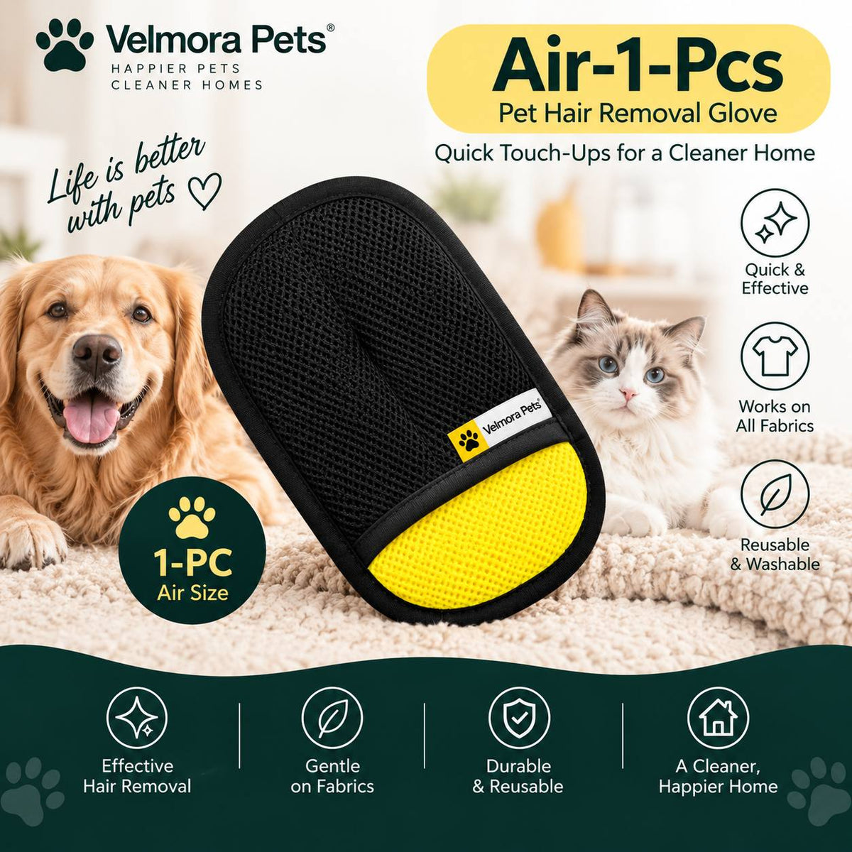 Velmora 2-in-1 Pet Hair Remover™