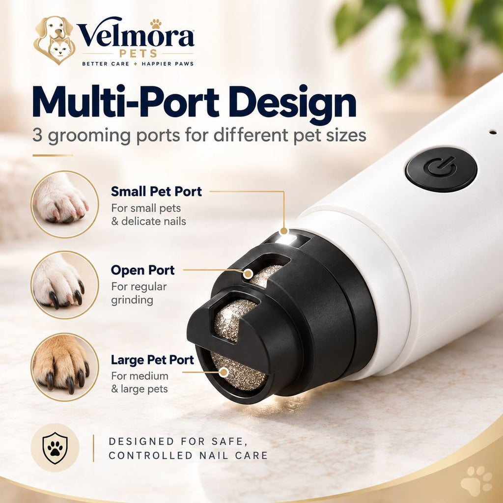 Velmora Quiet LED Pet Nail Grinder™