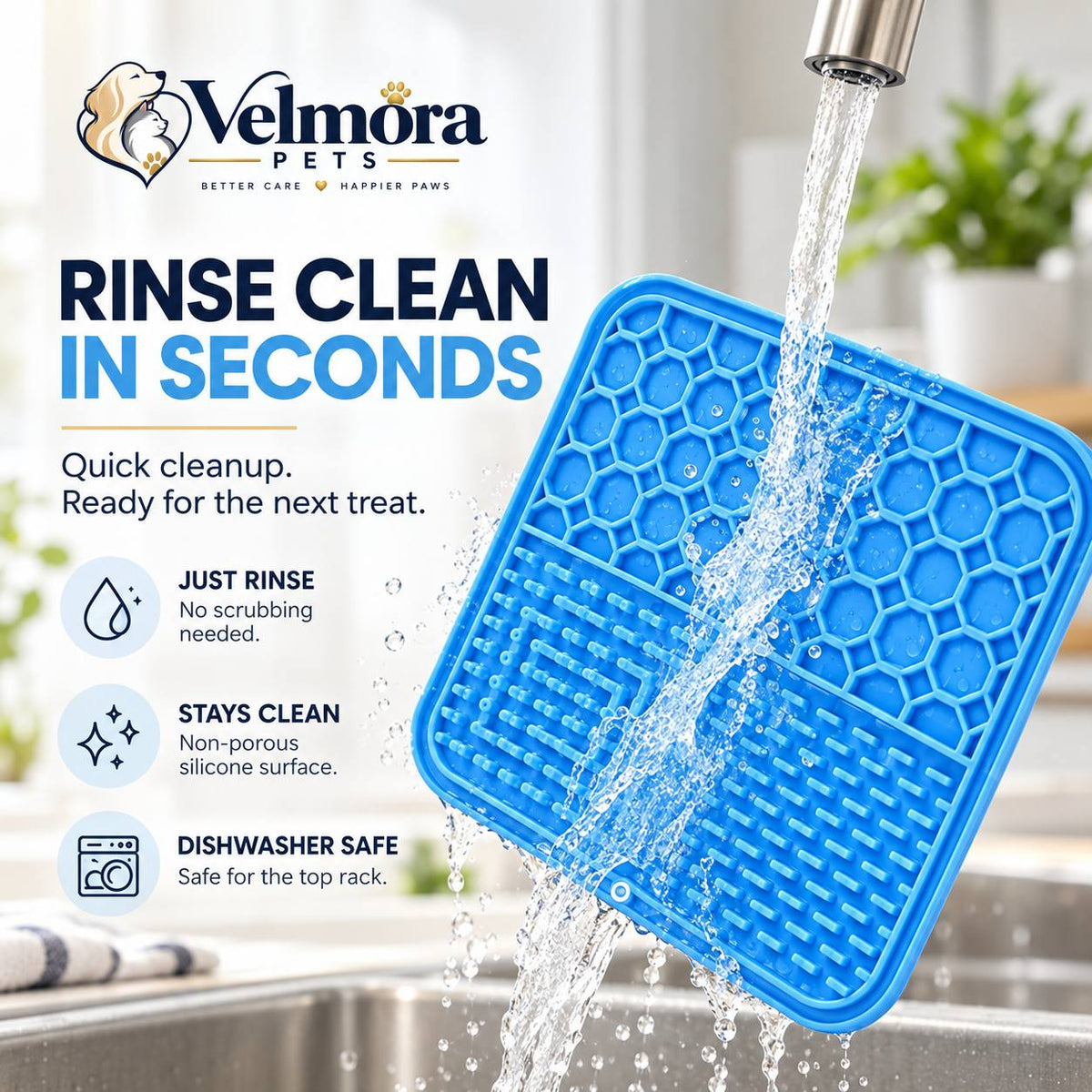 Velmora Slow-Feeding Lick Mat™