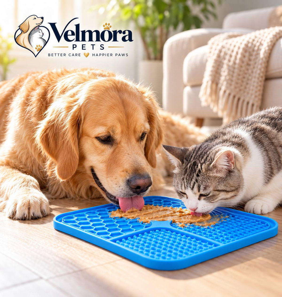 Velmora Slow-Feeding Lick Mat™