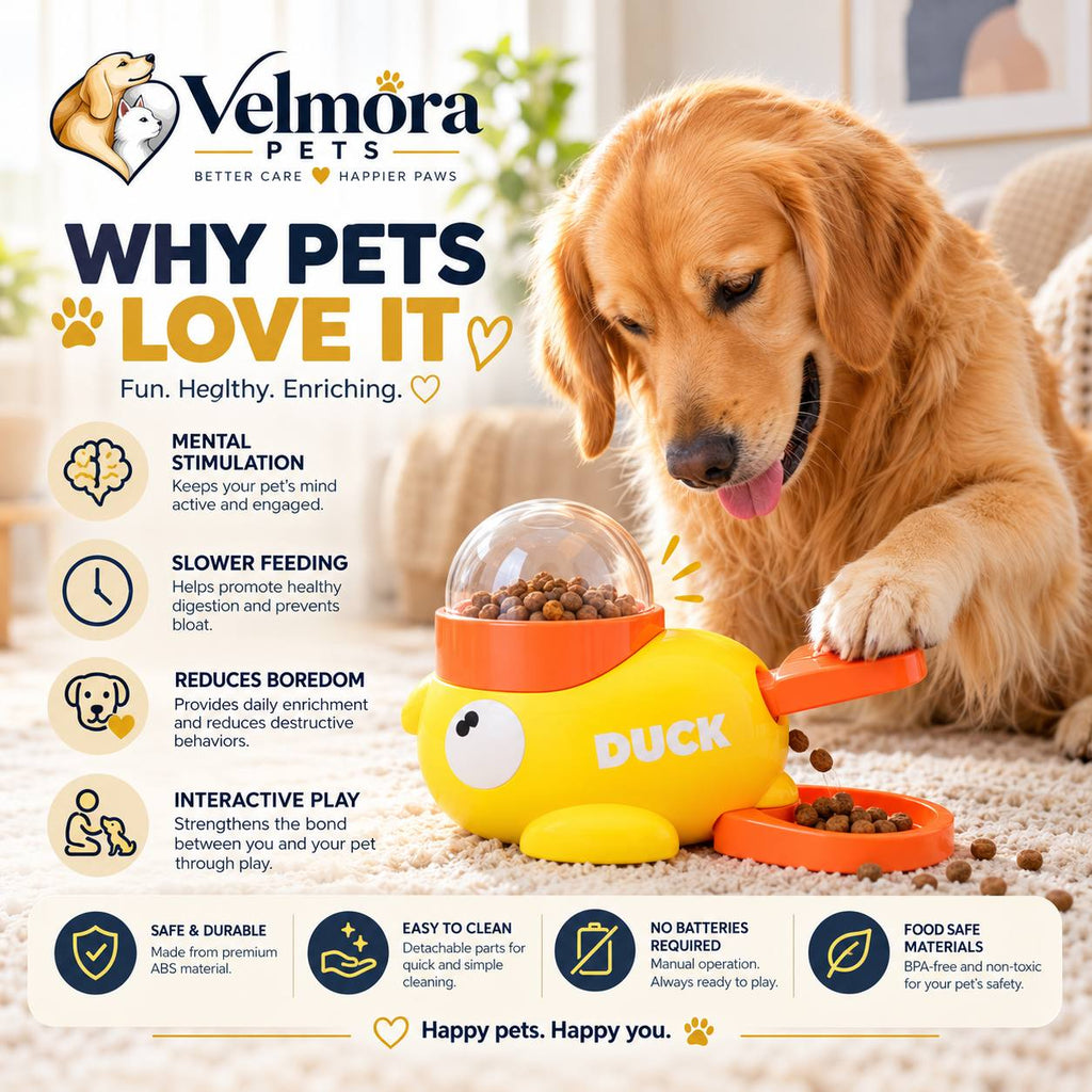 Velmora Interactive Duck Treat Dispenser™