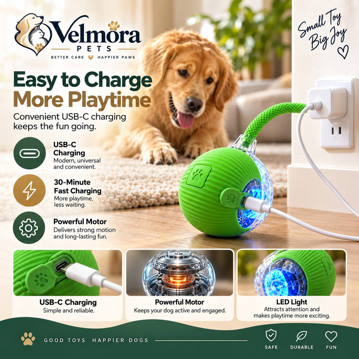 Velmora Smart Interactive Rolling Ball™
