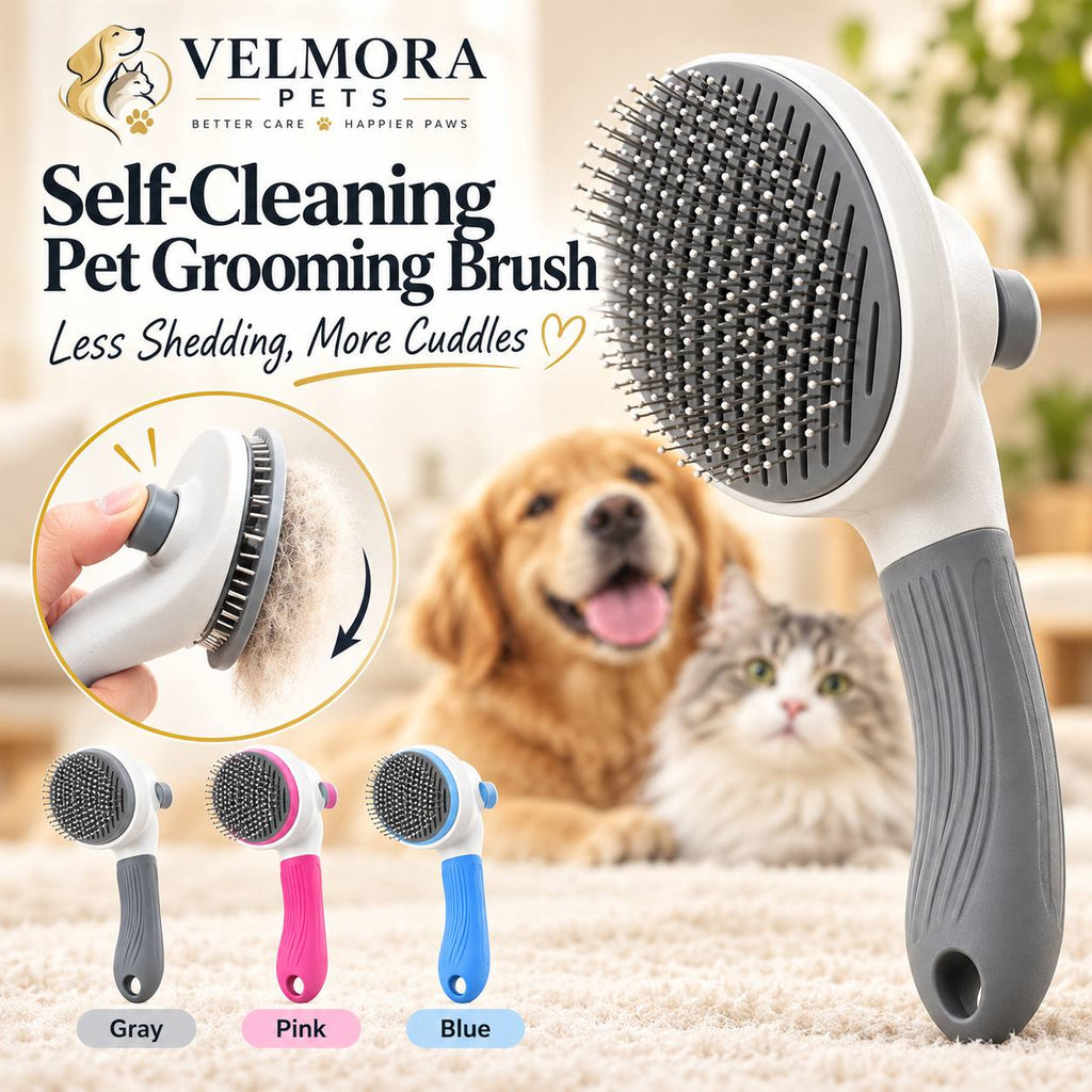 Velmora Self-Cleaning Grooming Brush™